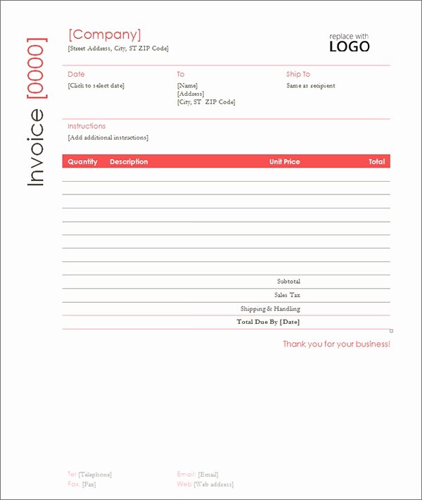 Free Contractor Invoice Template New Sample Contractor Invoice Templates 14 Free Documents
