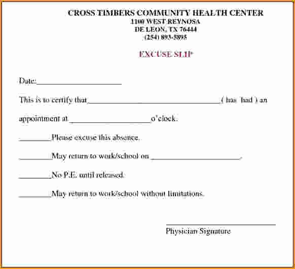 Free Doctor Excuse Template Best Of Free Printable Doctors Excuse for Work