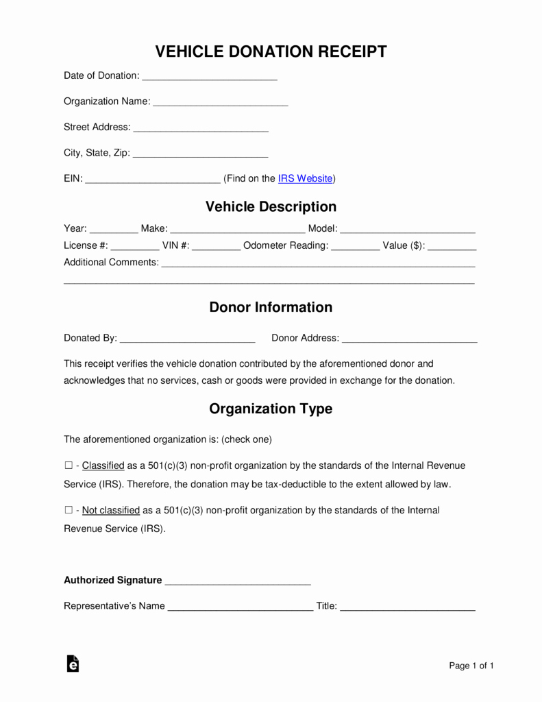 Free Donation Receipt Template Lovely Free Vehicle Donation Receipt Template Sample Pdf