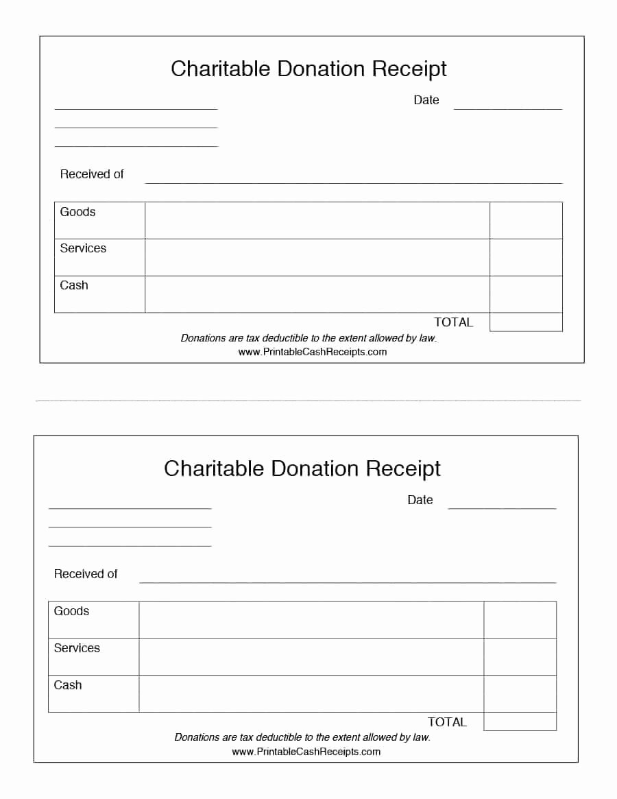 Free Donation Receipt Template Unique 40 Donation Receipt Templates &amp; Letters [goodwill Non Profit]