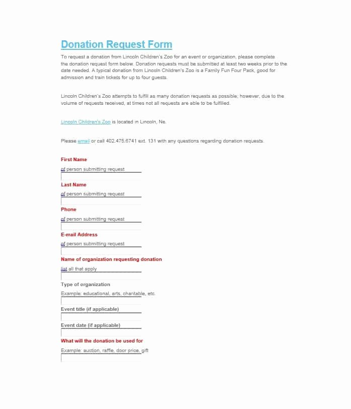 Free Donation Request form Template Elegant 43 Free Donation Request Letters &amp; forms Template Lab