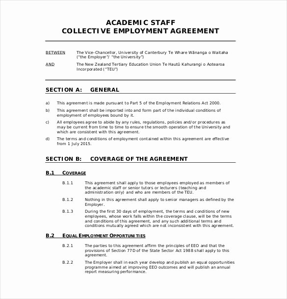 Free Employment Contract Template Word New 32 Employment Agreement Templates – Free Word Pdf format