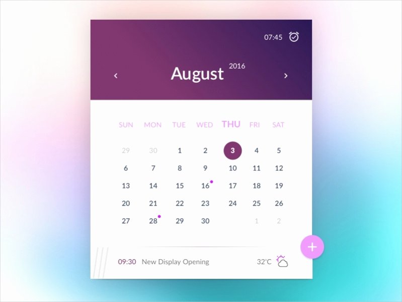 Free event Calendar Template New 17 Free Monthly Calendars Psd Vector Eps Excel Download