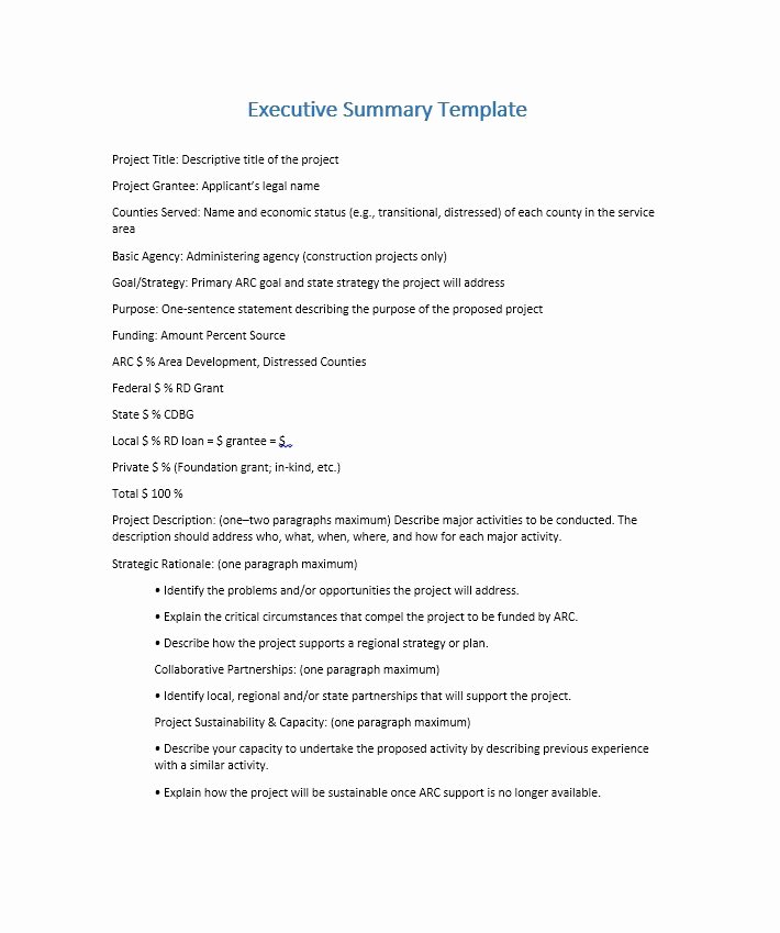 Free Executive Summary Templates Fresh 30 Perfect Executive Summary Examples &amp; Templates