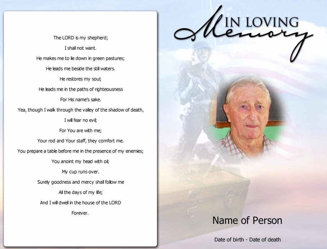 Free Funeral Card Template Elegant Obituary Template Father