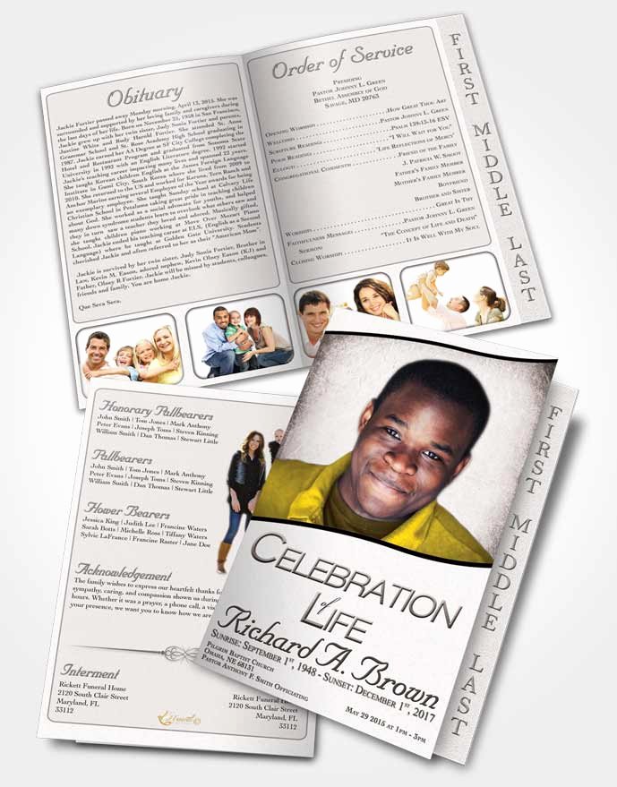 Free Funeral Program Templates Beautiful 2 Page Graduated Step Fold Funeral Program Template