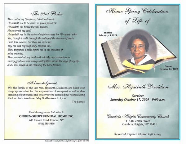 Free Funeral Program Templates Best Of 6 Free Funeral Program Templates Microsoft Word Website