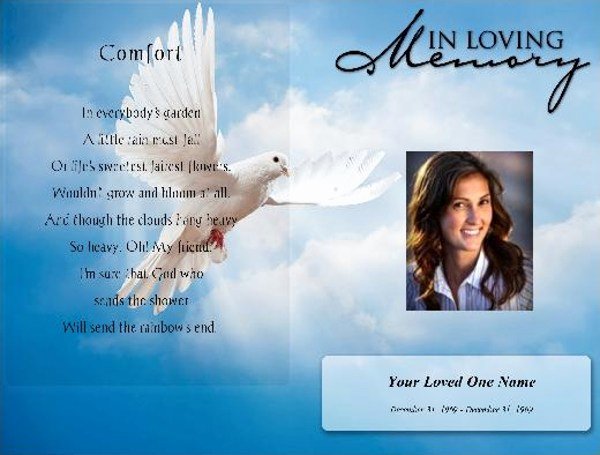 Free Funeral Program Templates Lovely Funeral Pamphlet Template Free – Free Funeral