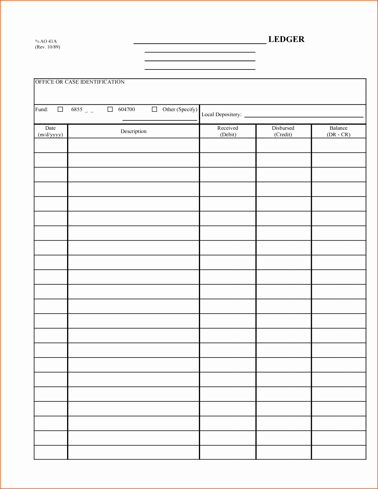 Free General Ledger Template Awesome 8 Printable Ledger Bookletemplate