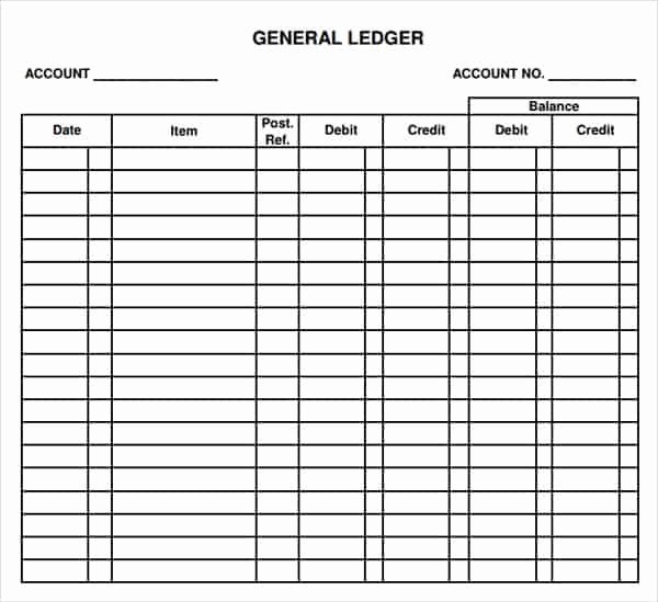 Free General Ledger Template Elegant 12 Excel General Ledger Templates Excel Templates