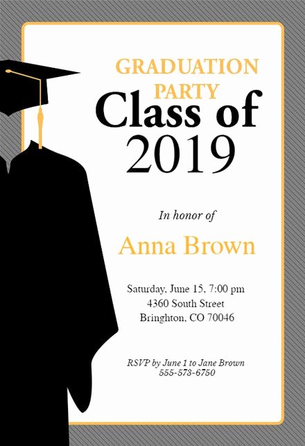 Free Graduation Announcement Template Lovely Graduation Party Invitation Templates Free