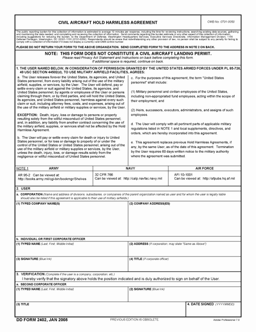 Free Hold Harmless Agreement Template Elegant 43 Free Hold Harmless Agreement Templates Ms Word and Pdfs