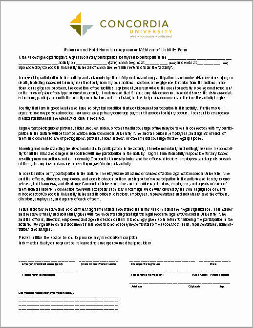 Free Hold Harmless Agreement Template Luxury 43 Free Hold Harmless Agreement Templates Ms Word and Pdfs
