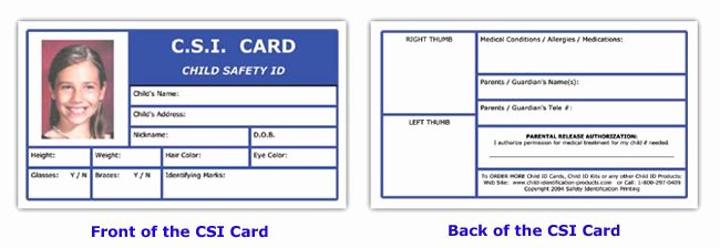 Free Id Card Template Elegant Free Kids Id Card Template