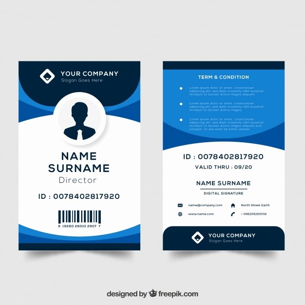 Free Id Card Template Inspirational Id Card Template Vector