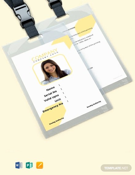 Free Id Card Template Word Beautiful Free Simple Blank Id Card Template Download 643 Cards In