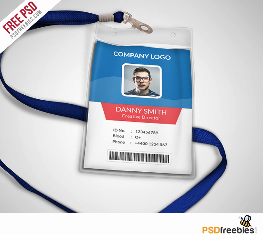 Free Id Card Template Word Best Of Multipurpose Pany Id Card Free Psd Template