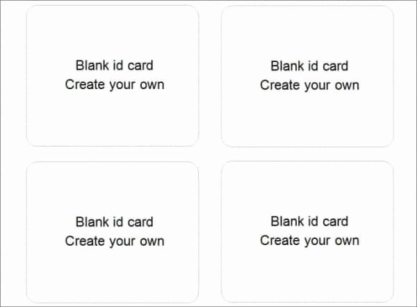 Free Id Card Template Word Inspirational 31 Blank Id Card Templates Psd Ai Vector Eps Doc
