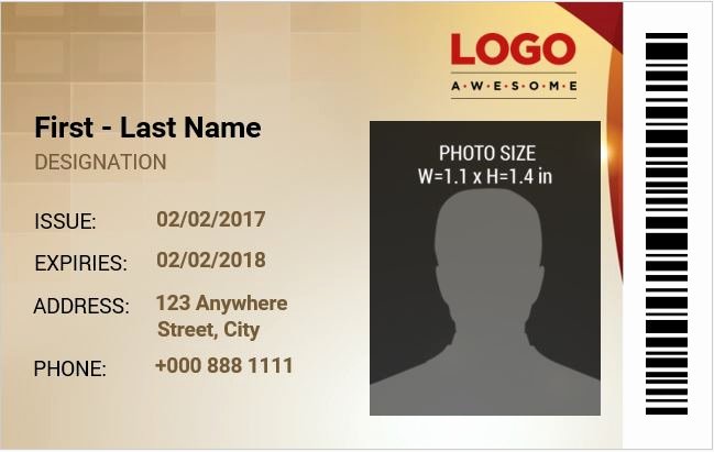Free Id Card Template Word Lovely Employee Identification Card Templates Ms Word
