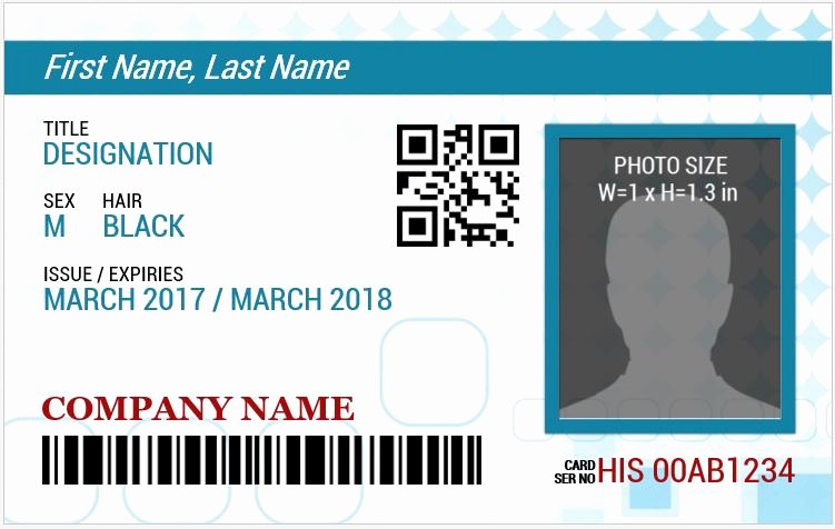 Free Id Card Template Word New Ms Word Id Badge Sample Template