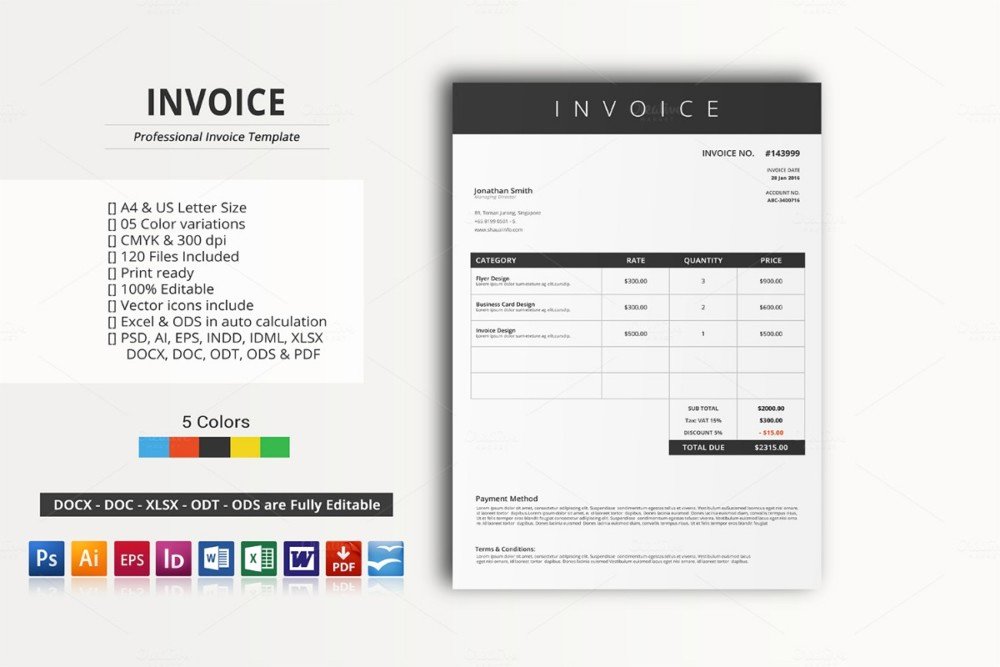 Free Indesign Invoice Template Beautiful Free Indesign Invoice Template