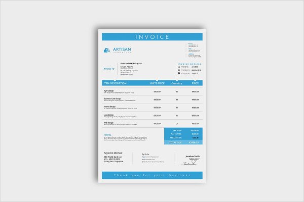 Free Indesign Invoice Template Fresh 23 Business Invoice Templates Psd Word Pdf Documents
