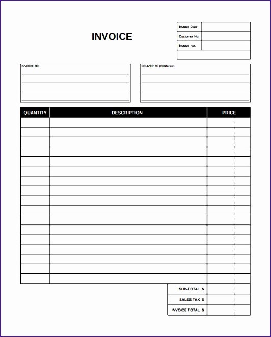 Free Indesign Invoice Template New 10 Simple Invoice Template Excel Exceltemplates