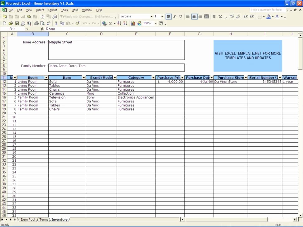 Free Inventory Spreadsheet Template Elegant Inventory List Template Excel Free Printable Spreadsheets
