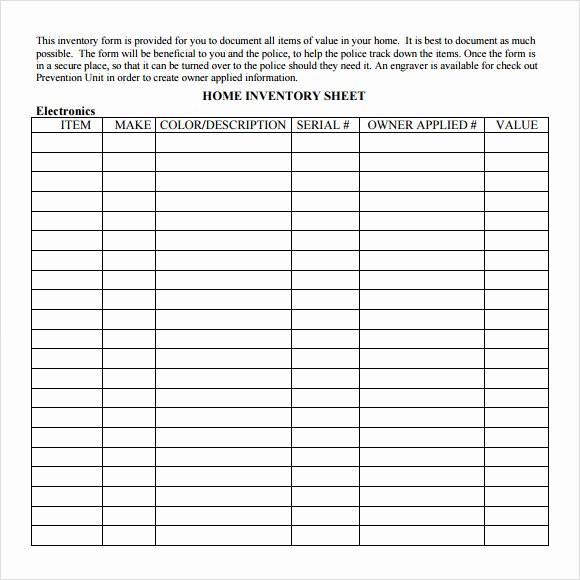Free Inventory Spreadsheet Template New Inventory Sheet Template 8 Download Free Documents In Pdf
