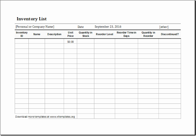 Free Inventory Spreadsheet Templates New Restaurant Inventory Spreadsheet Template Free