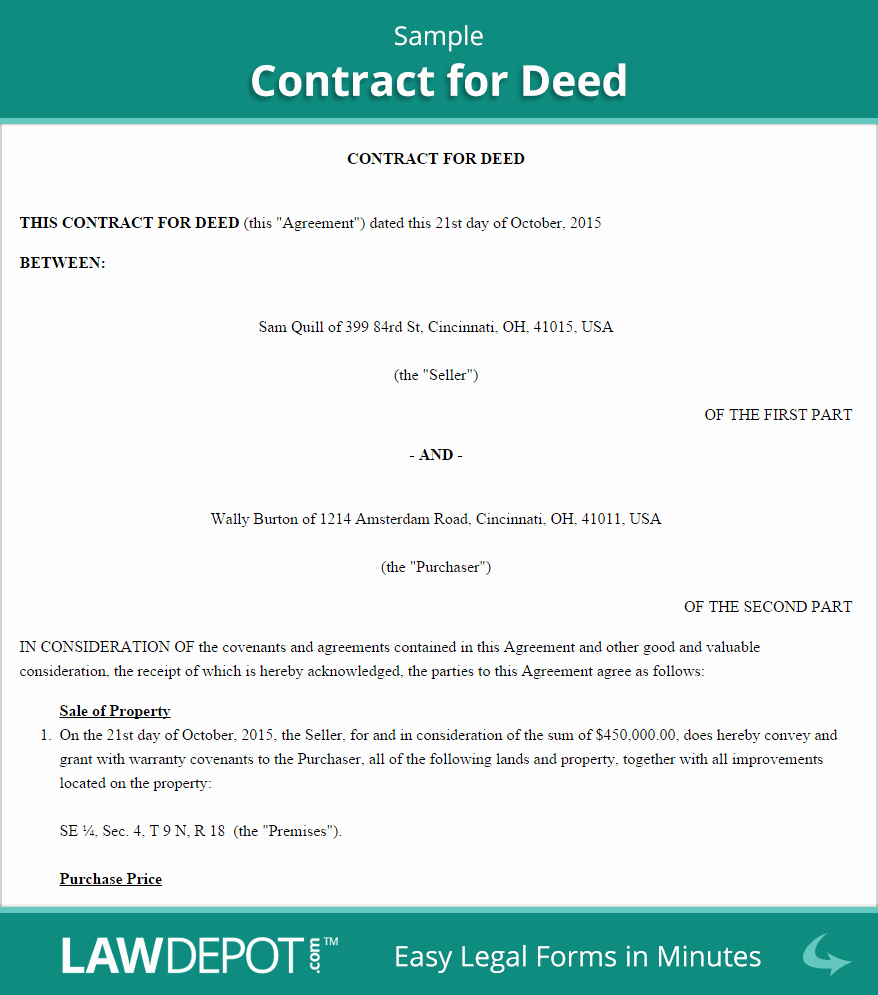 Free Land Contract Template Unique Land Contract forms