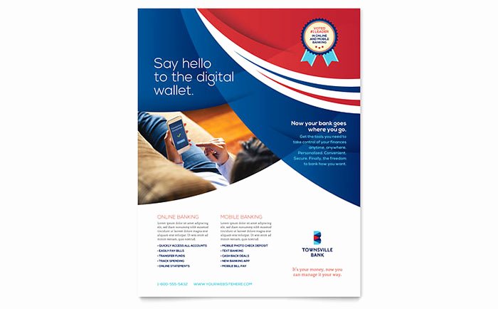 Free Microsoft Flyer Templates Unique Bank Flyer Template Word &amp; Publisher