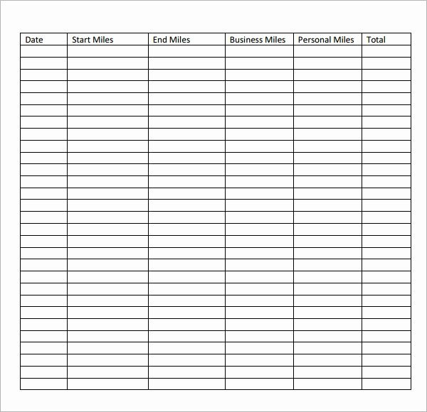Free Mileage Log Template Best Of 13 Sample Mileage Log Templates to Download