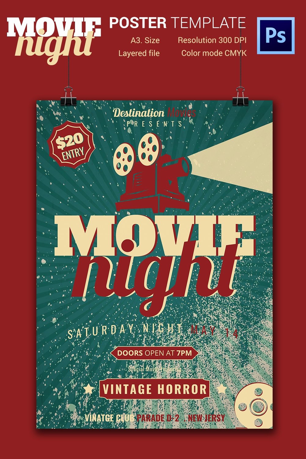 Free Movie Night Flyer Template Awesome Movie Night Flyer Template 25 Free Jpg Psd format