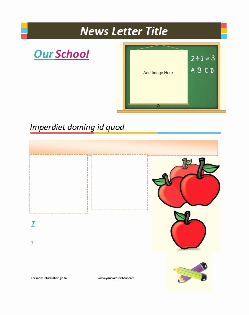 Free Newsletter Templates for Preschool Lovely 50 Creative Preschool Newsletter Templates Tips