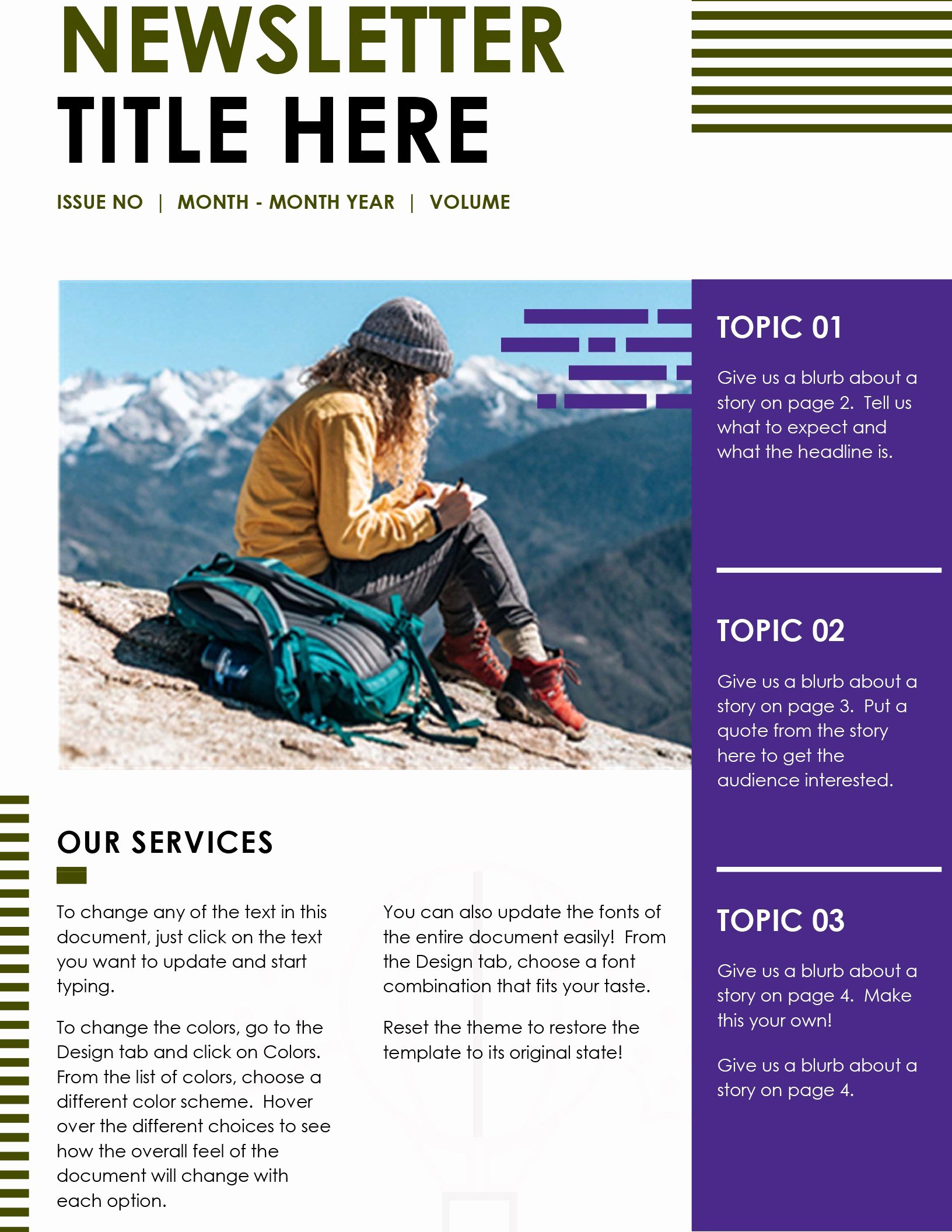 Free Office Newsletter Templates Beautiful Newsletters Fice