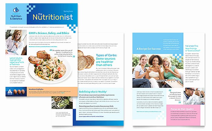 Free Office Newsletter Templates Lovely Dietitian Newsletter Template Word &amp; Publisher