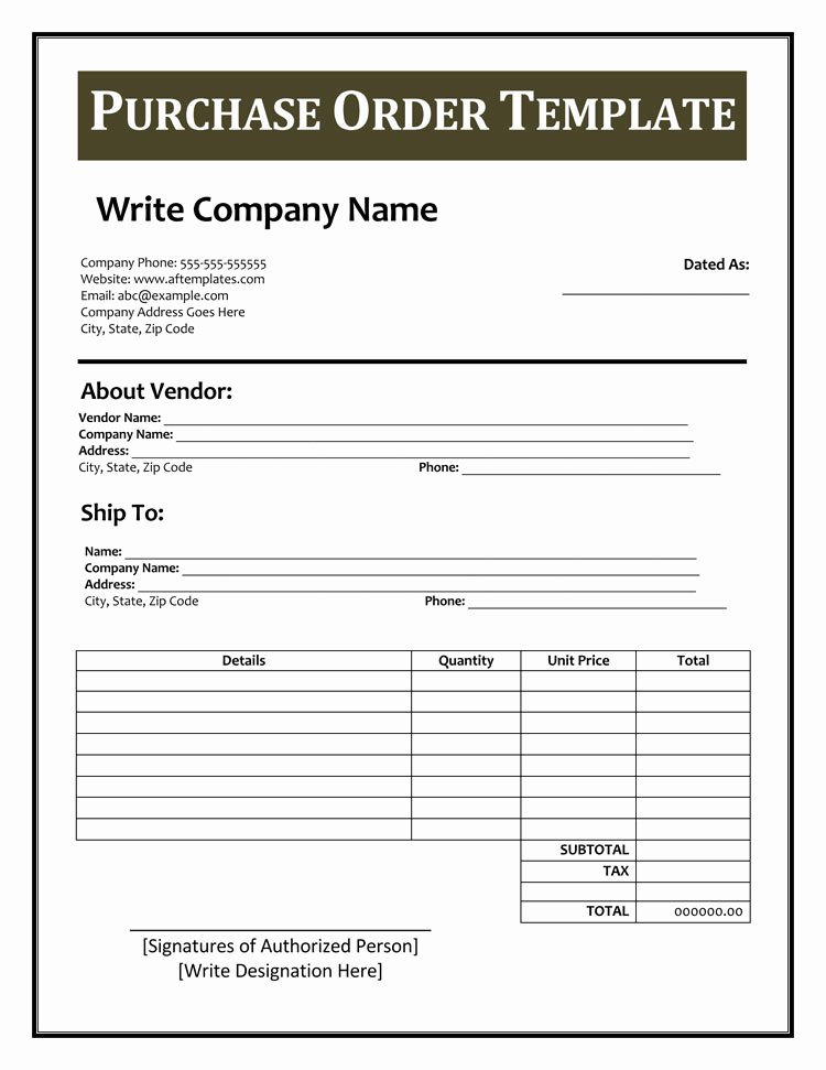 Free order form Template Word Luxury 40 Free Purchase order Templates forms