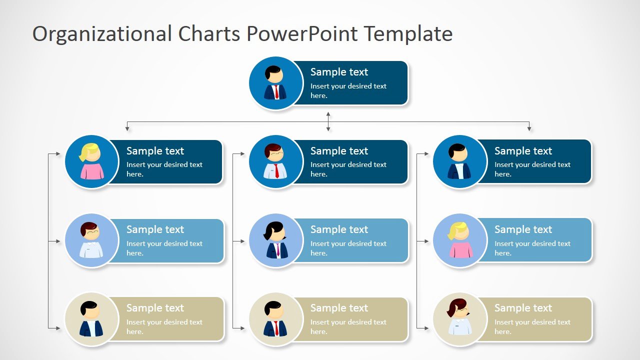 Free organizational Chart Template Awesome organizational Charts Powerpoint Template Slidemodel