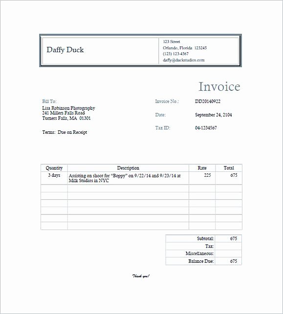 Free Photography Invoice Template Best Of Free Photography Invoice Template Seven Facts You Never