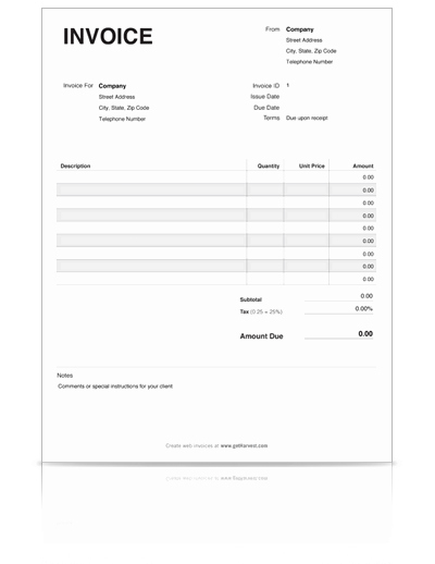 Free Photography Invoice Template Inspirational Invoice Template Pdf Business