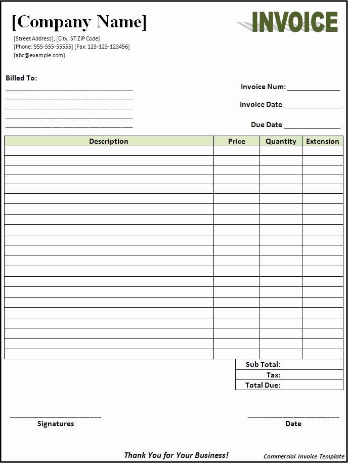 Free Photography Invoice Template New Free Invoice Template Sample Invoice format