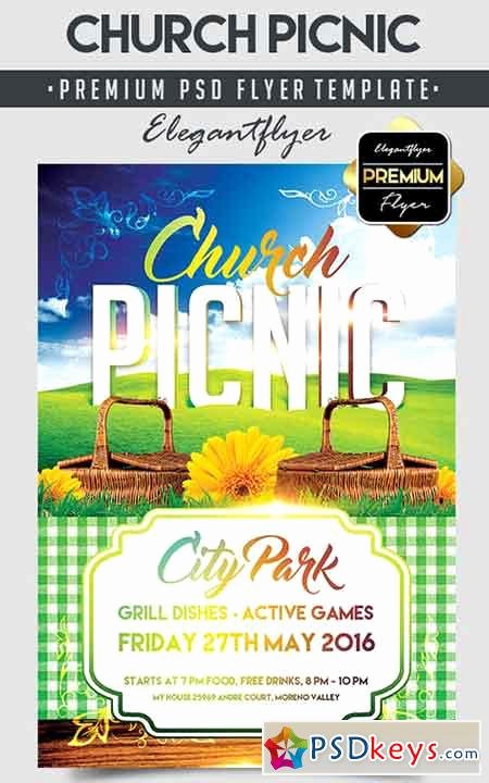 Free Picnic Flyer Template Awesome Church Picnic – Flyer Psd Template Cover Free