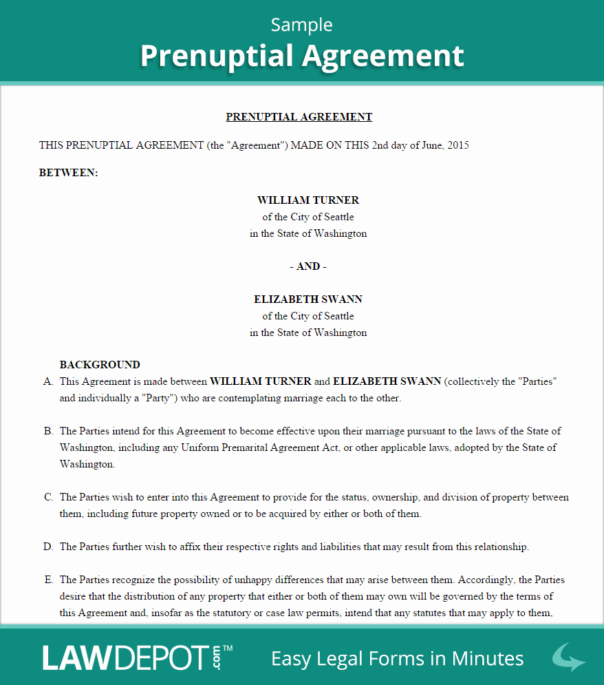 Free Prenup Agreement Template Fresh Prenuptial Agreement form Free Prenup forms Us