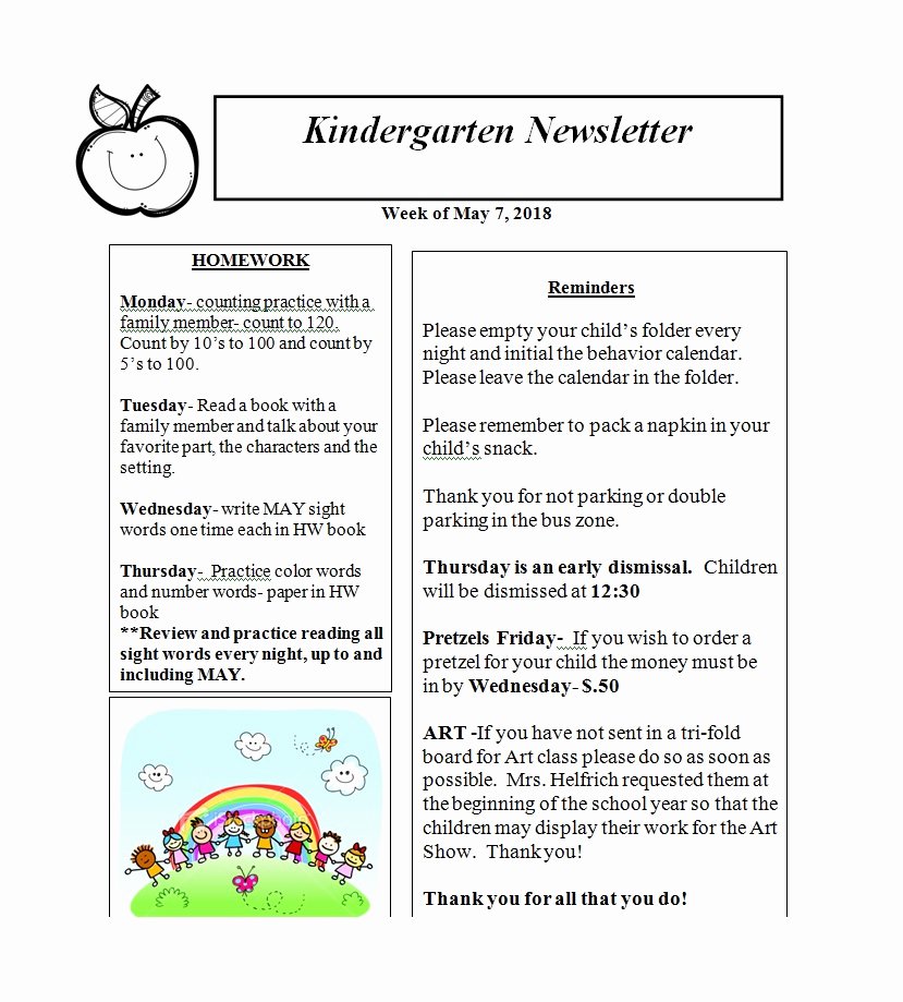 Free Preschool Newsletter Templates New 50 Creative Preschool Newsletter Templates Tips