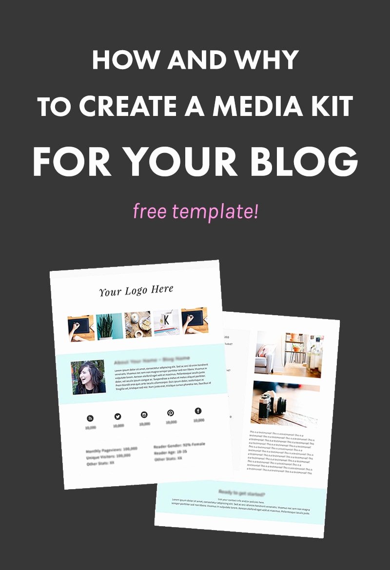Free Press Kit Template Awesome How and why to Create A Media Kit for Your Blog Free