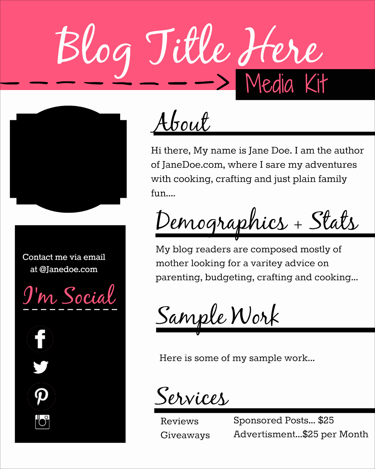Free Press Kit Template Best Of How to Design A Free Media Kit for Your Blog Premade