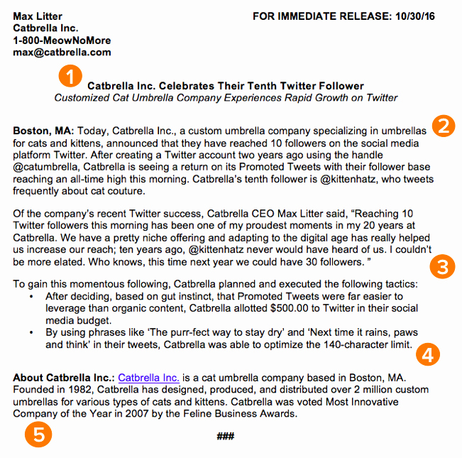 Free Press Releases Templates Awesome How to Write A Press Release [free Press Release Template