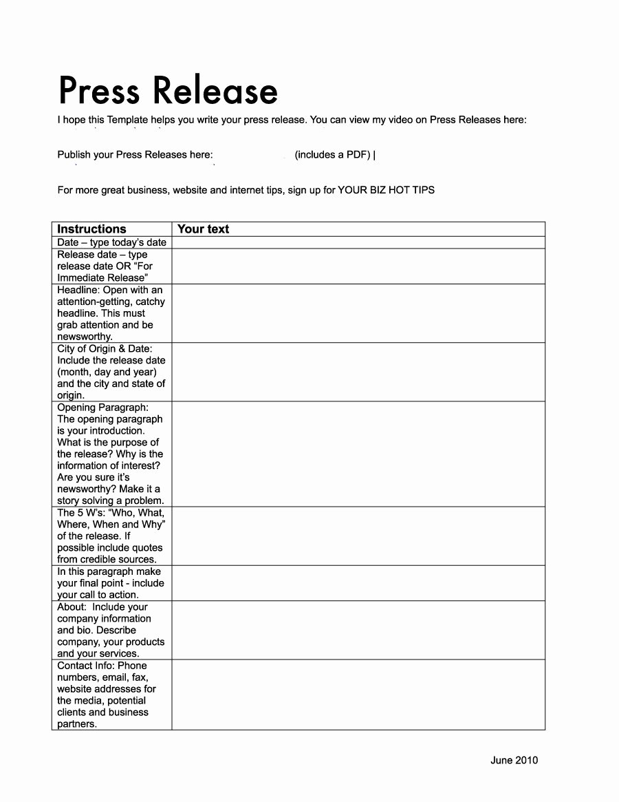 Free Press Releases Templates Beautiful 47 Free Press Release format Templates Examples &amp; Samples