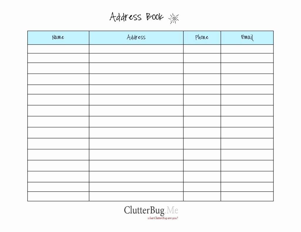 Free Printable Address Book Template Unique 12 13 Phone Book Template for Word